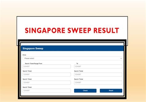sweep result|latest singapore sweep results.